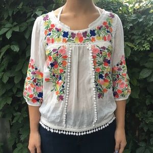 Floral Top by Anthropologie